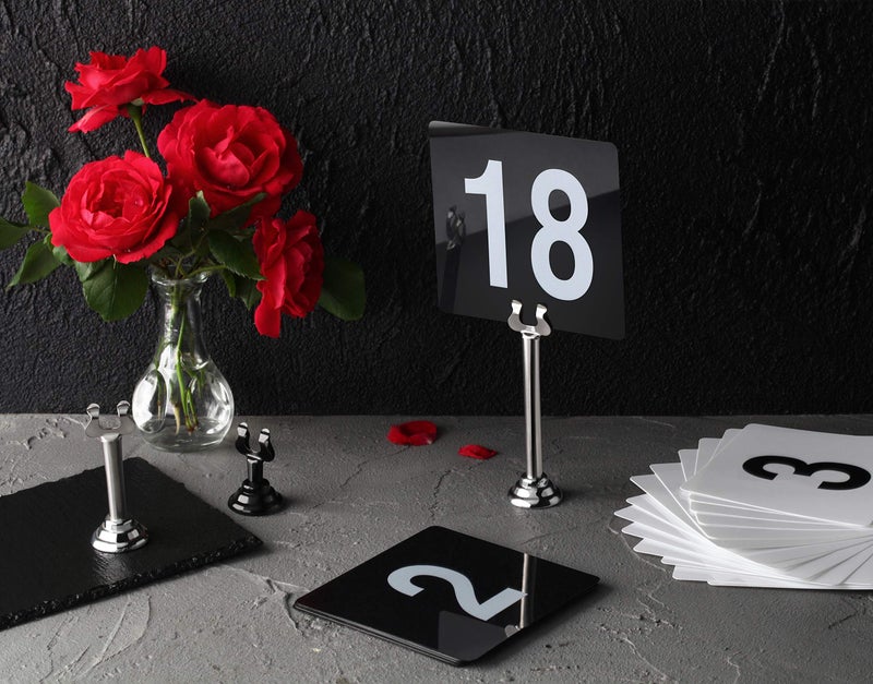 نيو ستار فود سيرفيس حامل بطاقات للطاولة من 12 قطعة - Image 5