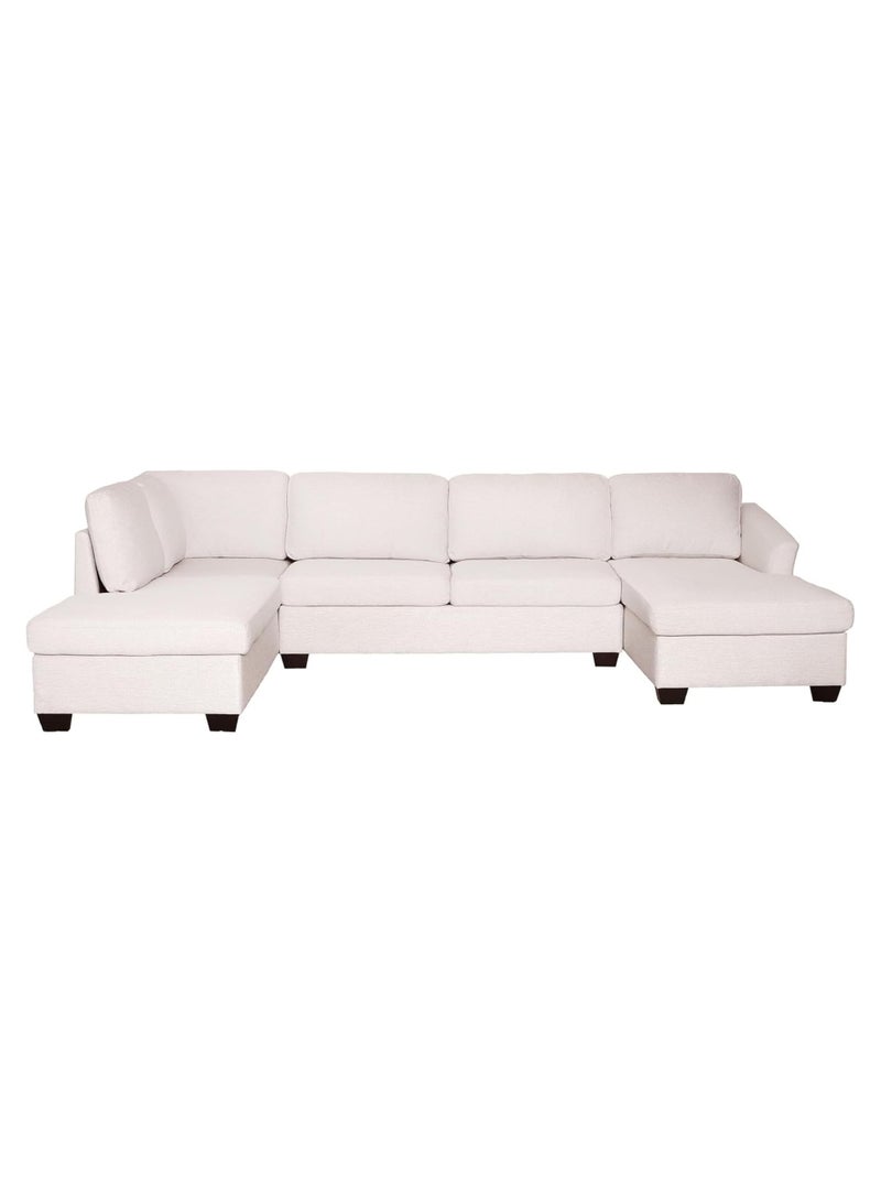Karnak Jattebo 5-Seater Polyester Sofa Modern Design Sectional Sofa For Living Room Color (Beige) - Image 3