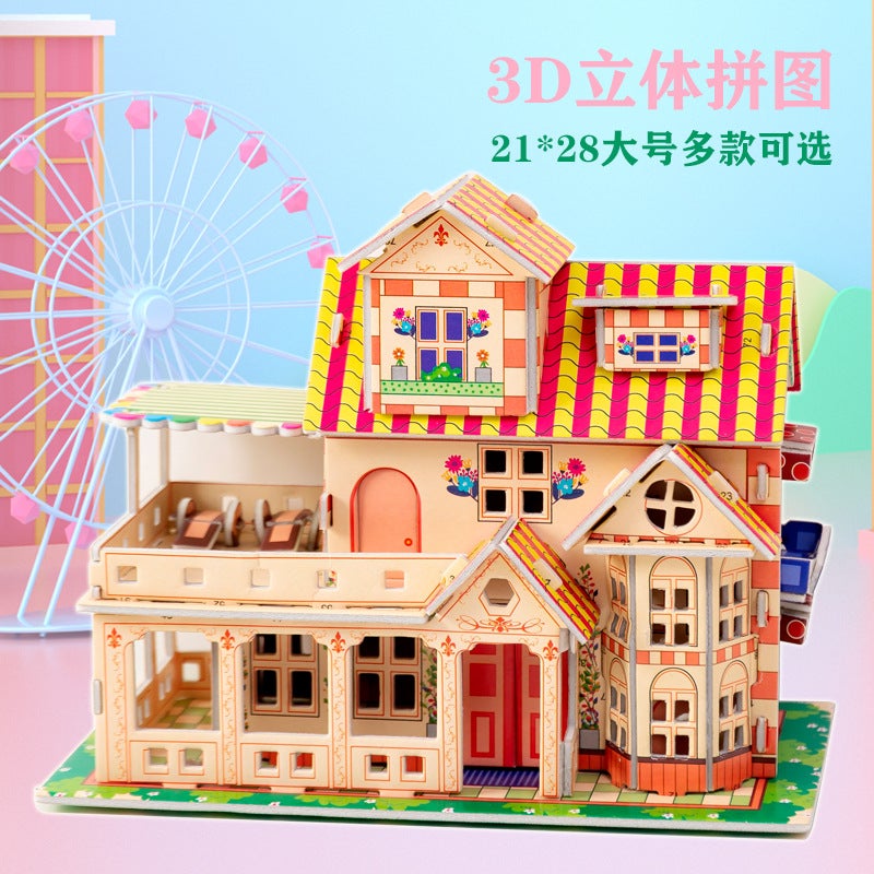 3D Three-Dimensional Puzzle Large Children'S Handmade Puzzle Diy Assembled Creative Model Kindergarten Student Gift - Image 2