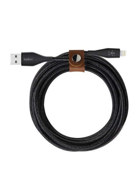 Duratek Plus Lightning To USB-A Cable Black