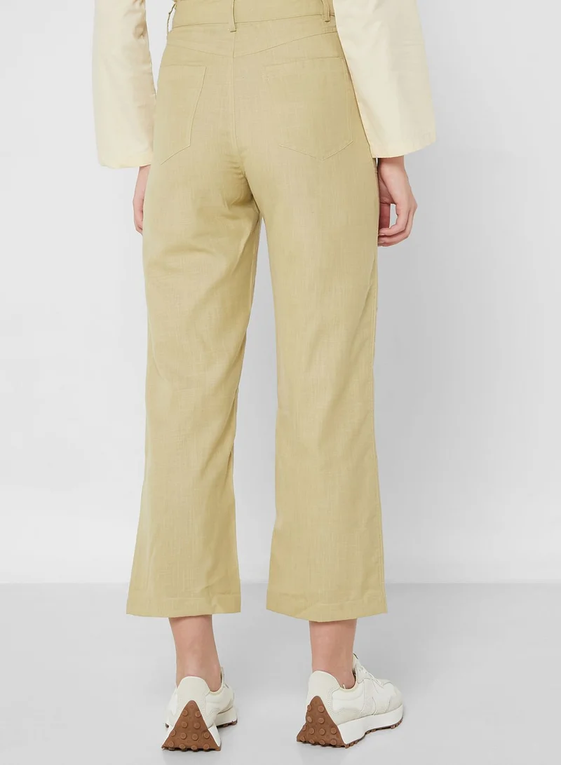 Khizana Pocket Detail High Waist Pants