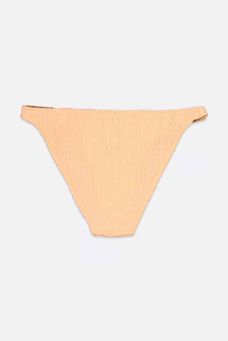Reserved Women Shirred Pull On Bikini Bottom, Coral - Image 3