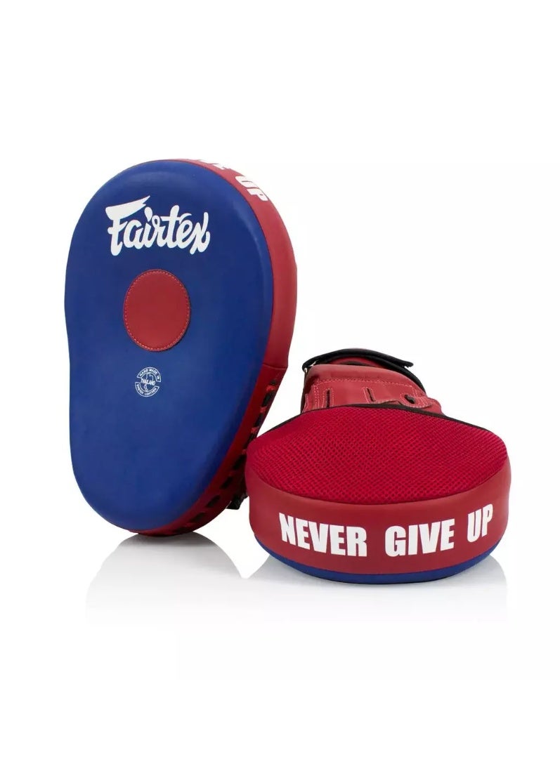 FAIRTEX FOCUS MITTS FAIRTEX (FMV13)    BLUE / RED BOXING AND MAUY THAI - Image 1