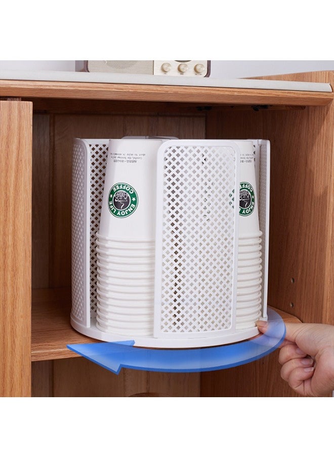 Arabest - Coffee Cups Base Holder White Plastic holder Tables Corner Coffee Machine - Image 1