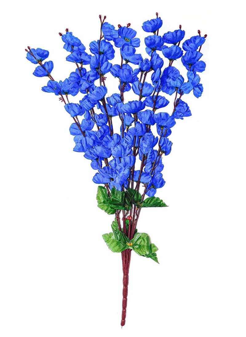 Generic Artificial Flowers For Vase Home Decor Cherry Bouquet Office Decor | Without Vase, (White And Blue) Two Pieces), Number Of Pieces: 2  - Image 2