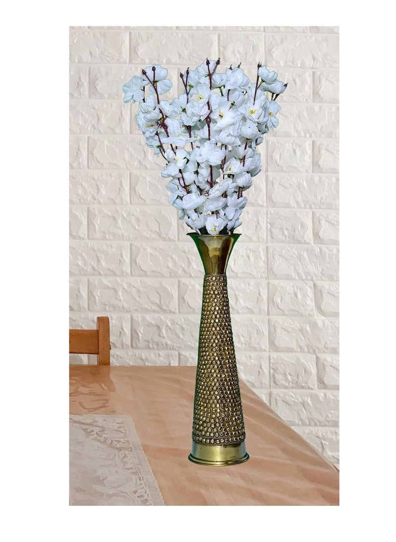 Generic Artificial Flowers For Vase Home Decor Cherry Bouquet Office Decor | Without Vase, (White And Blue) Two Pieces), Number Of Pieces: 2  - Image 3