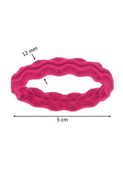 Expressions Expressions 18pc Waved Ponytail Elastic Set in Bright Colors - Ponytail Holders Hair Ties Value Pack - Colorful Ponytail Holders Wavy Textured Hair Ties For Women  - Image 3