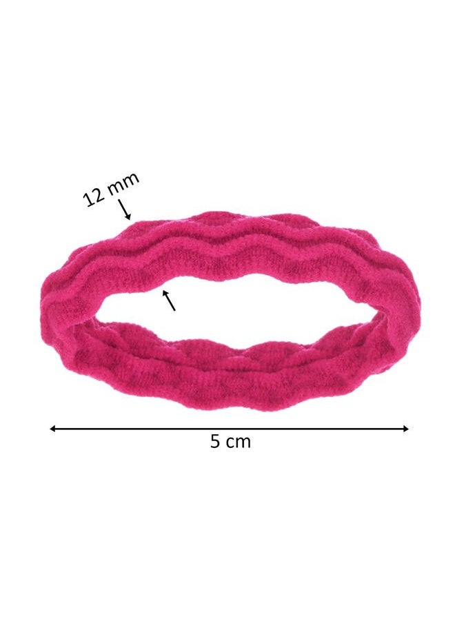 Expressions - Expressions 18pc Waved Ponytail Elastic Set in Bright Colors - Ponytail Holders Hair Ties Value Pack - Colorful Ponytail Holders Wavy Textured Hair Ties For Women - Image 1