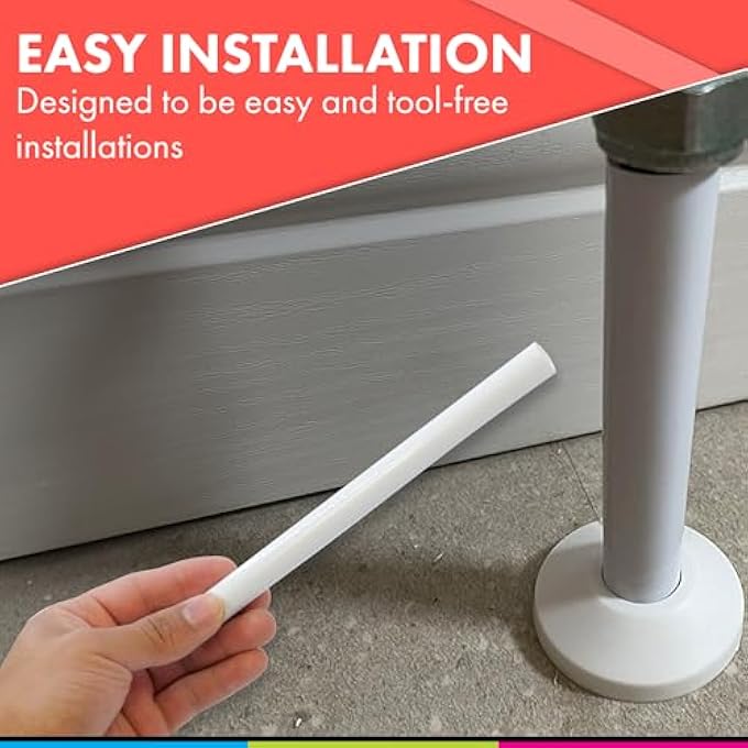 16 WHITE RADIATOR PIPE COVERS - SNAP ON 19.5CM PVC PIPE SLEEVES, EASY TO INSTALL RADIATOR SLEEVES (16) - Image 3