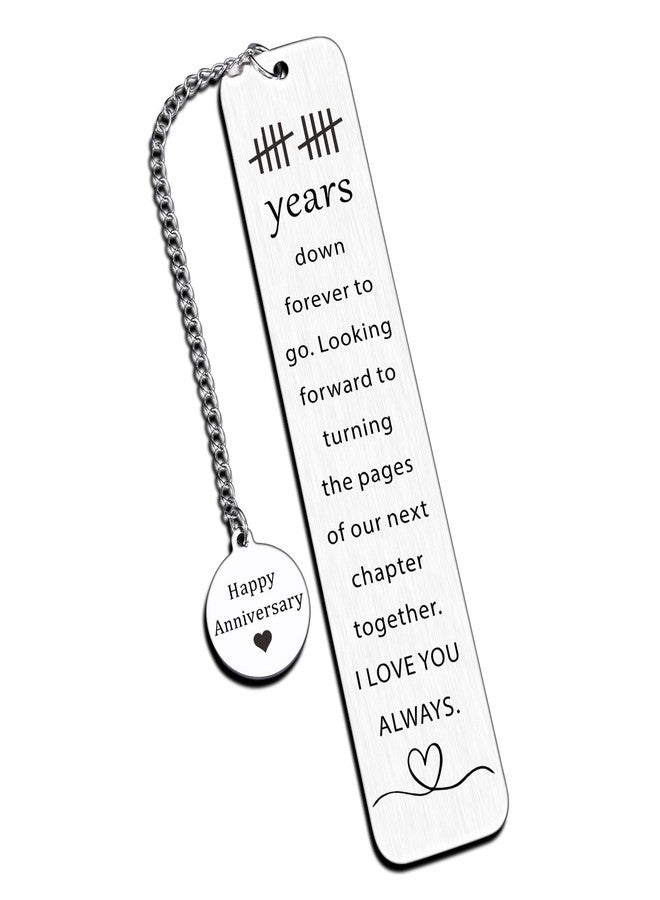 Perleddom 10th Anniversary Tin Gifts for Women Men 10 Year Anniversary Bookmark Gifts for Couples Tin Gift for 10th Wedding Anniversary for Husband Wife Book Lover Gift Book Accessories for Her Him - Image 1