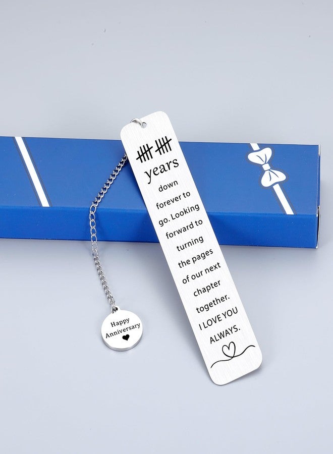 Perleddom 10th Anniversary Tin Gifts for Women Men 10 Year Anniversary Bookmark Gifts for Couples Tin Gift for 10th Wedding Anniversary for Husband Wife Book Lover Gift Book Accessories for Her Him - Image 4