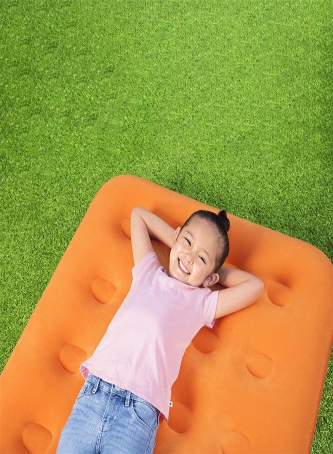 Bestway سرير هوائي دريوزي دريمر مع مضخة يدويّة 158 سم × 89 سم × 18 سم 26-67918-برتقالي - Image 4