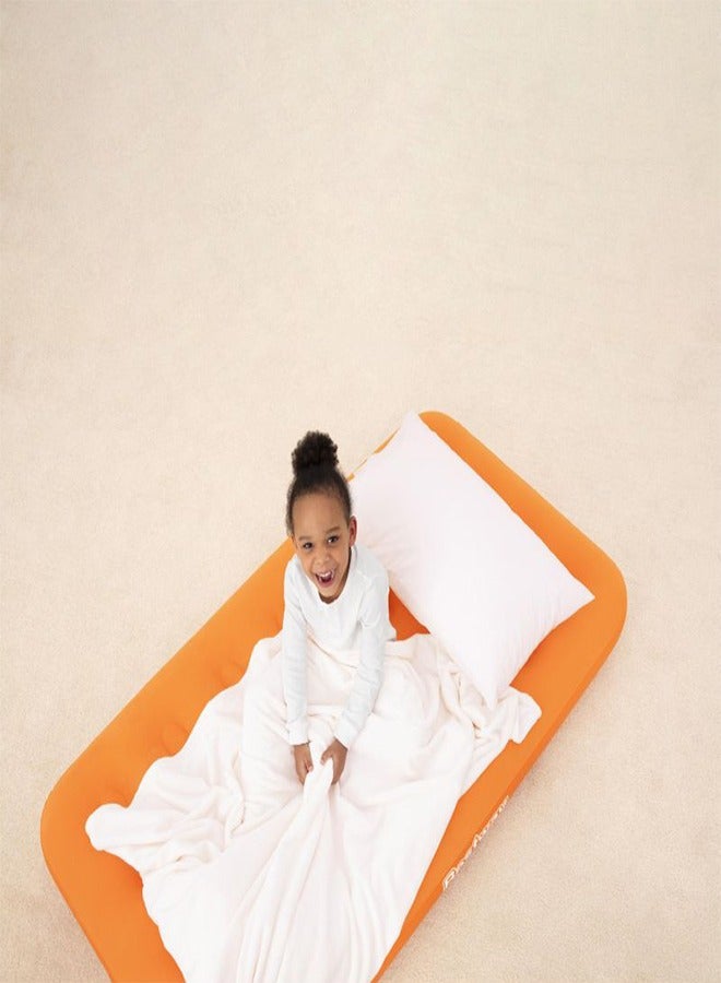 Bestway سرير هوائي دريوزي دريمر مع مضخة يدويّة 158 سم × 89 سم × 18 سم 26-67918-برتقالي - Image 2