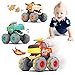 Woby Monster Truck Car Toys for 1218 Months Baby12 Birthday Gifts Toys3 Pack of Friction Powered Pull Back Animal Cars Vehicles - Image 4