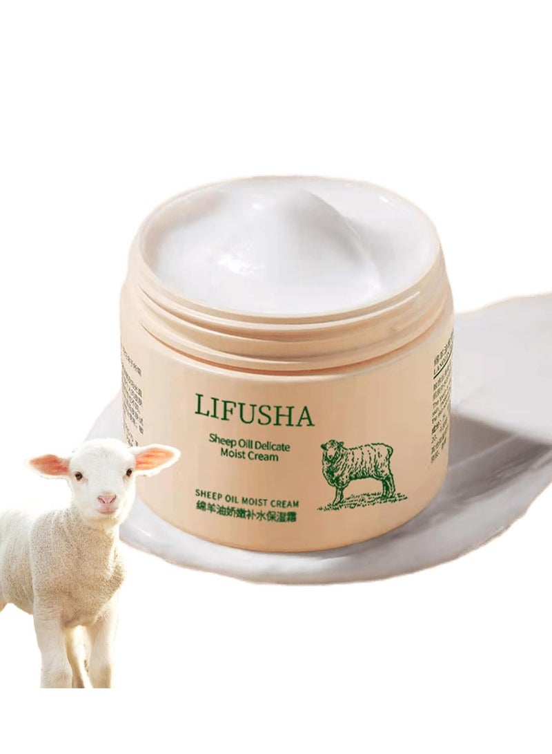 ليفوشا كريم مرطب لانولين، مرطب وواقي للبشرة، كريم الوجه للإصلاح اليومي للجفاف، يستخدم على الوجه واليدين ومرطب لوشن ترطيب الجسم (140 جم) - Image 1