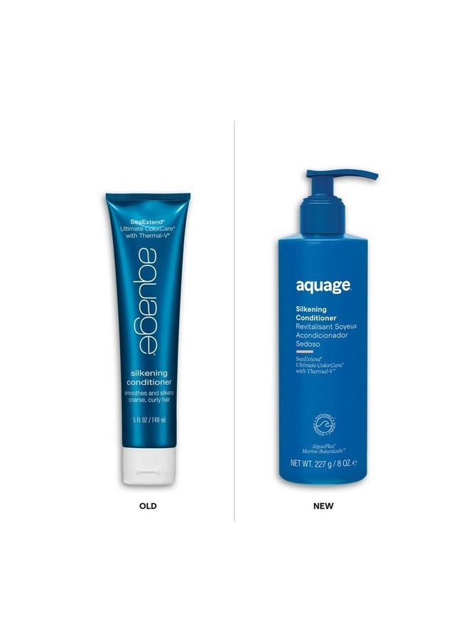 Aquage AQUAGE SeaExtend Silkening Conditioner, Improves Manageability and Prepares Hair for Sleek, Smooth Styling with Frizz-Free Results, 8 oz.  - Image 2