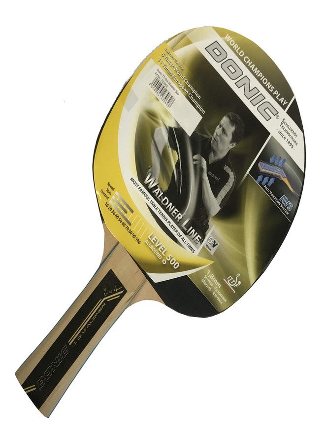 Donic Waldner 500 Wooden All-rounder Table Tennis Bat / Racket ( Multicolour, 85 grams) - Image 1