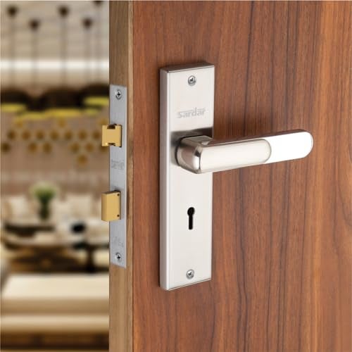Sardar CH-02 8 Inch Stainless Steel Main Door Lock Set - Single Turn Lock & 2 Keys/Mortice Lock for Home/Office/Hotel - Image 1