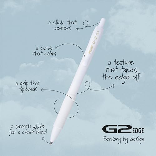 PILOT G2 Premium Gel Roller Pens, Edge White Pen, Sensory Writing Experience, Fine Point 0.7 mm, 12ct Box - Ideal for School, Journaling & Office Writing - Image 4