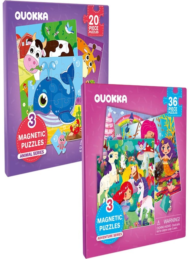 QUOKKA Multipack of Magnetic Book Puzzles for Boys and Girls - Image 1