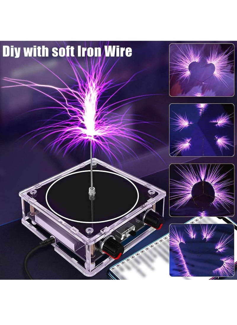 Musical Coil for Tesla, Bluetooth Music Coil, Touchable Artificial Lightning Spark Gap Arc Generator, Wireless Transmission Experiment Model, Science Teaching Experiment Tool Desktop Toy
