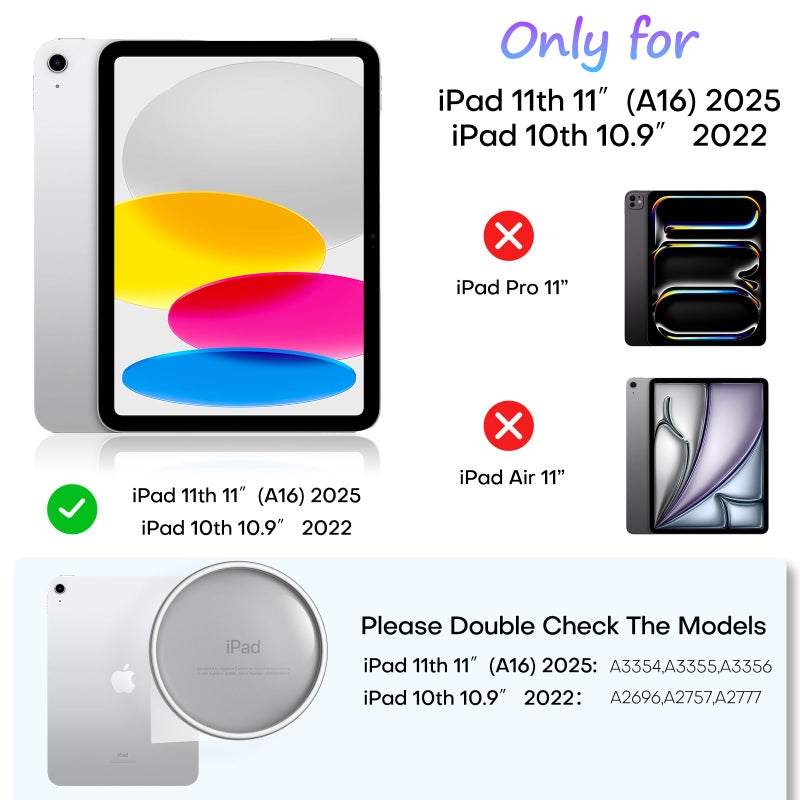 OMOTON PAPERSENSE 2 Pack Paper Screen Protector for iPad A16 11th/10th Generation (11"/10.9"2025/2022), Matte PET Film with Easy Application Tray, Write and Draw Like on Paper, Case & Apple Pencil Compatible - Image 2