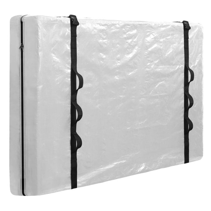 MATTRESS BAGS FOR MOVING HEAVY DUTY QUEEN MATTRESS COVER STORAGE BAG WITH FULLAROUND HANDLE AND ADJUSTABLE BUCKLES CLEAR QUEEN