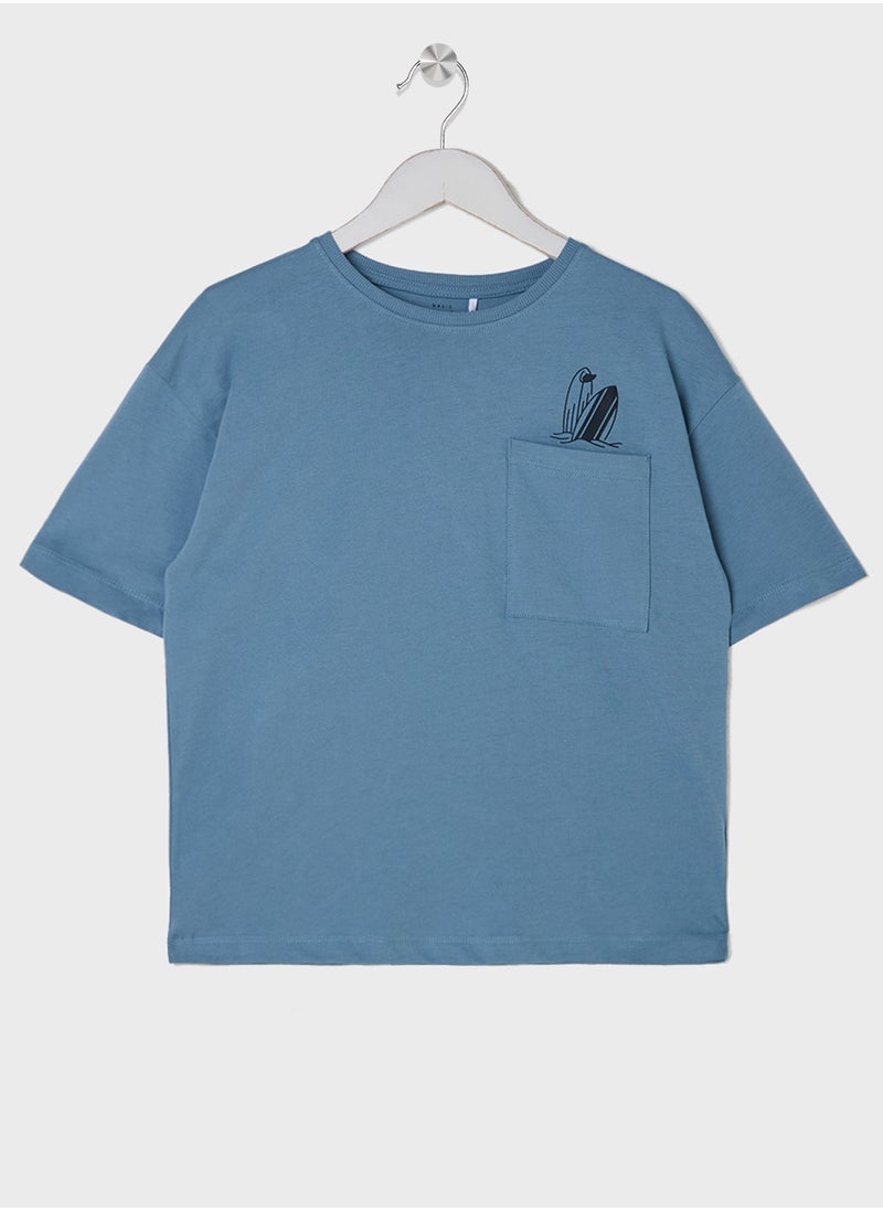 نيم ات - Kids Graphic Crew Neck T-Shirt - Image 1