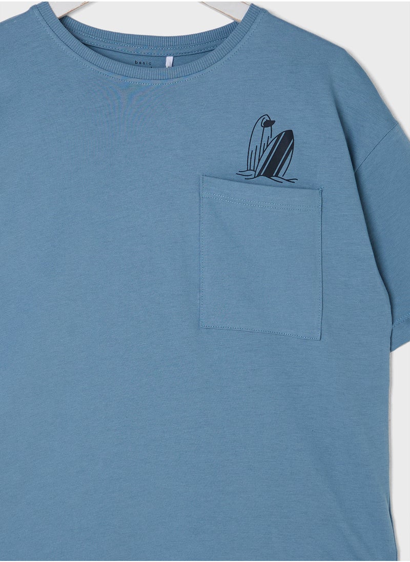 نيم ات - Kids Graphic Crew Neck T-Shirt - Image 1