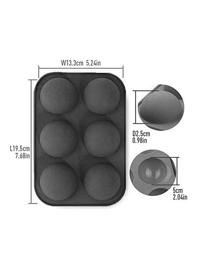 NIBEMINENT Silicone Mold For Chocolate，Half Sphere Molds Baking, BPA Free Cupcake Baking multicolour one sizecm - Image 4