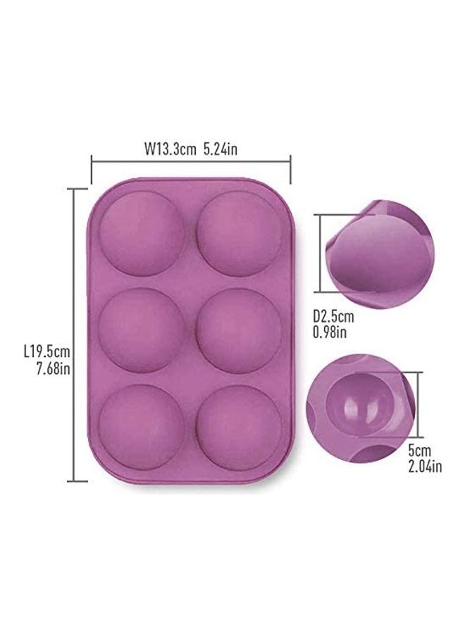 NIBEMINENT Silicone Mold For Chocolate，Half Sphere Molds Baking, BPA Free Cupcake Baking multicolour one sizecm - Image 2