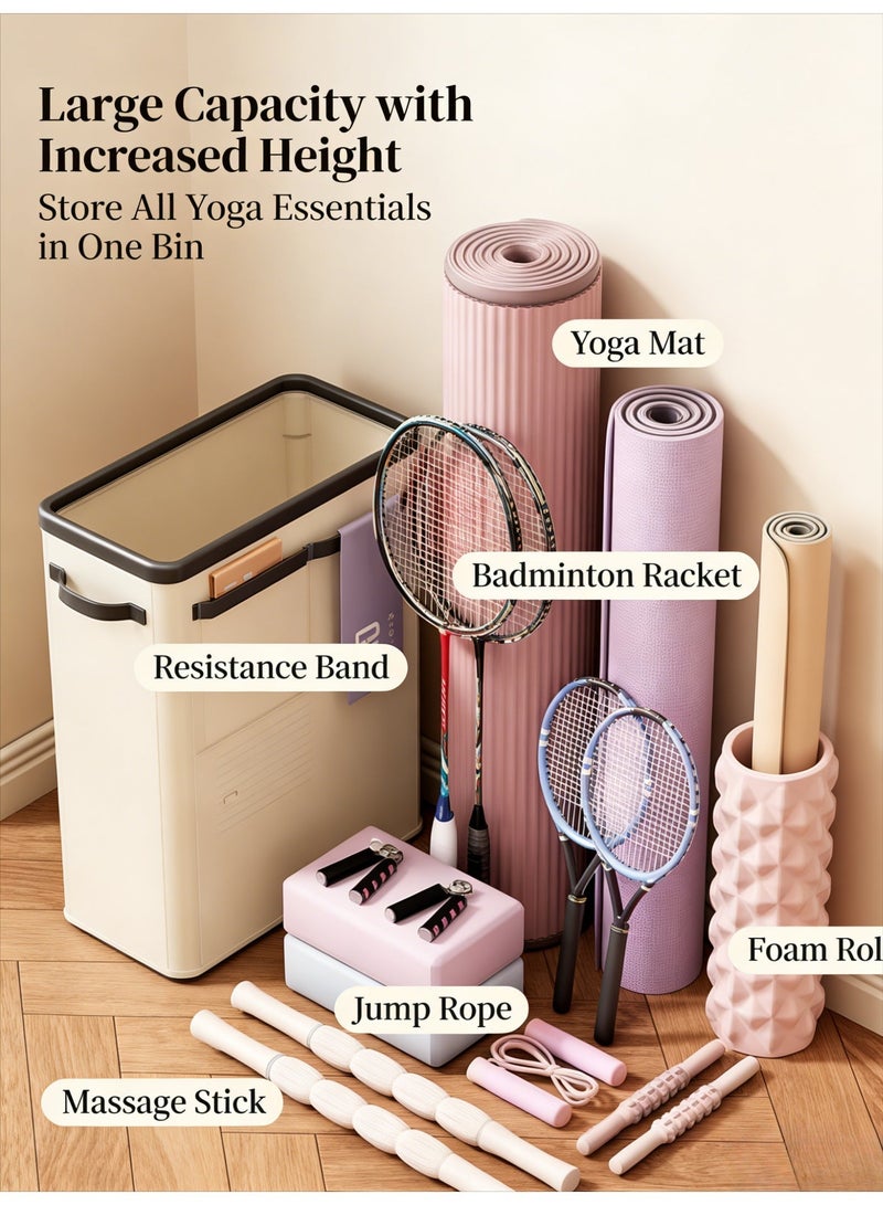 Home gym equipment storage rack, gym equipment organizer, storage container with straps, used to store gym equipment. - Image 4