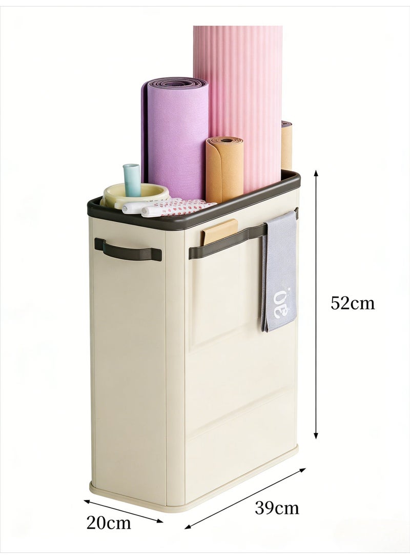 Home gym equipment storage rack, gym equipment organizer, storage container with straps, used to store gym equipment. - Image 2