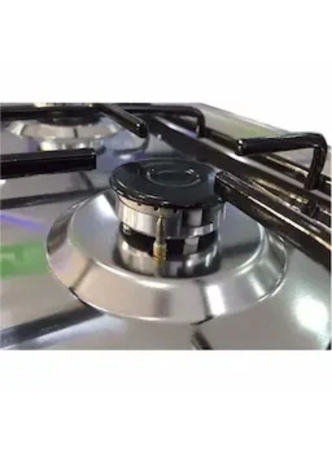 Techno Fire Gas Cooker, 4 Burners, 55 x 55 cm, TF80SG - Silver - Image 3