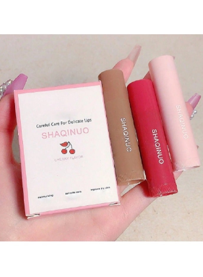 SHAQINUO 3pcs/set 2g/pc Moisturizing Lip Balm, Prevents Chapped Lips, Suitable For Women's Makeup - Image 2