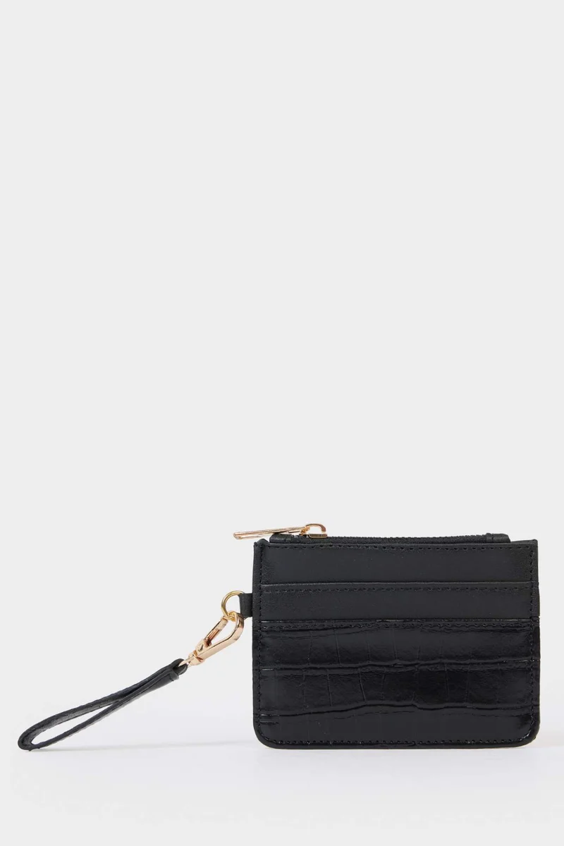 Woman Faux Leather Business Card Wallet