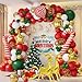 AobkDeco 138PCS Christmas Balloon Garland Arch Kit With Red Green Gold White Balloons Candy Balloon Sequin Balloons Moose Sleigh Balloon for Christmas Party Decorations Supplies - Image 2