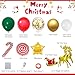 AobkDeco 138PCS Christmas Balloon Garland Arch Kit With Red Green Gold White Balloons Candy Balloon Sequin Balloons Moose Sleigh Balloon for Christmas Party Decorations Supplies - Image 4