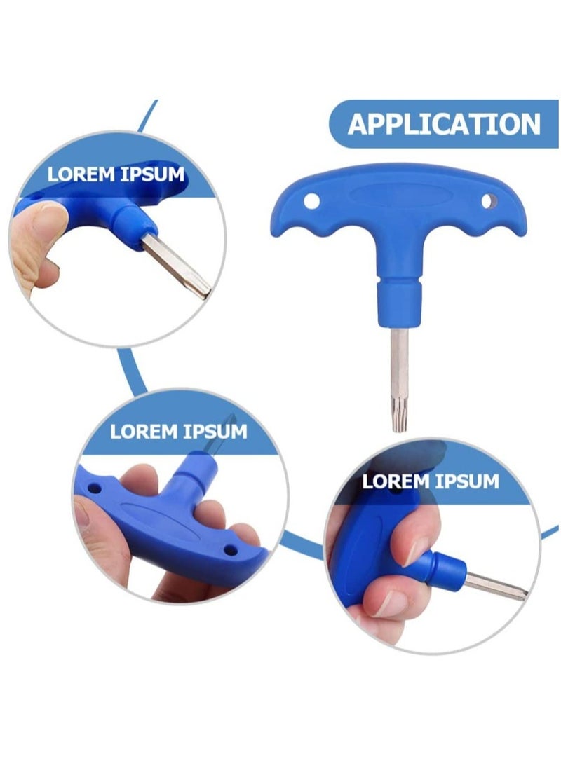 Excefore - Golf Wrench Tool, T-key Set,T-Handle Spanner Socket Wrench, 2Pcs Wrenches For Golfs T-Type Wrenches T-shaped Designed Screwdrivers Cleat Tool - Image 1