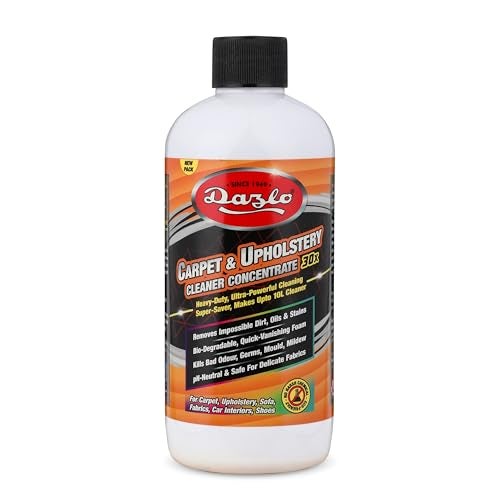 Dazlo Carpet Upholstery Cleaner Concentrate (330 grams) | Makes 10L Cleaning Solution | Professional Grade Stain Remover For Car Interiors, Seat, Carpet, Roof Headliner, Upholstery, Fabric, Sofa - Image 1