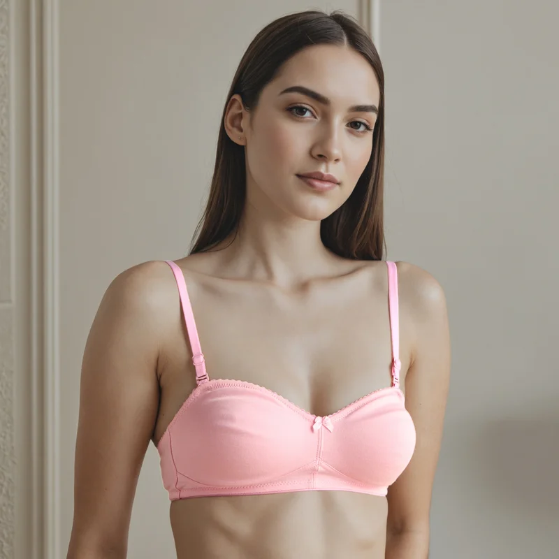 أدريا Floral Lace Textured Demi Bra