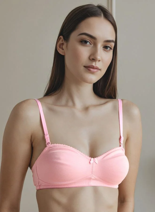 Aadaraya Floral Lace Textured Demi Bra