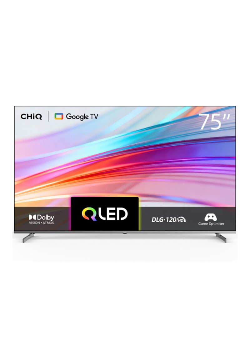 تشيك تلفاز ذكي جوجل 75 بوصة، QD، 2 جيجابايت رام + 16 جيجابايت روم، 120 هرتز، بدون إطار - Image 1