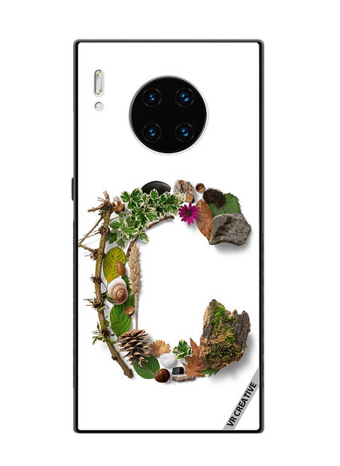 Protective Case Cover For Huawei Mate 30 Pro Alphabet C Design Multicolour