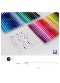 Monami Plus Pen 3000 Felt Tip Pens, Fine Point (0.4Mm), Coloring/Drawing/Journaling, Assorted Colors, 48-Pack  - Image 5