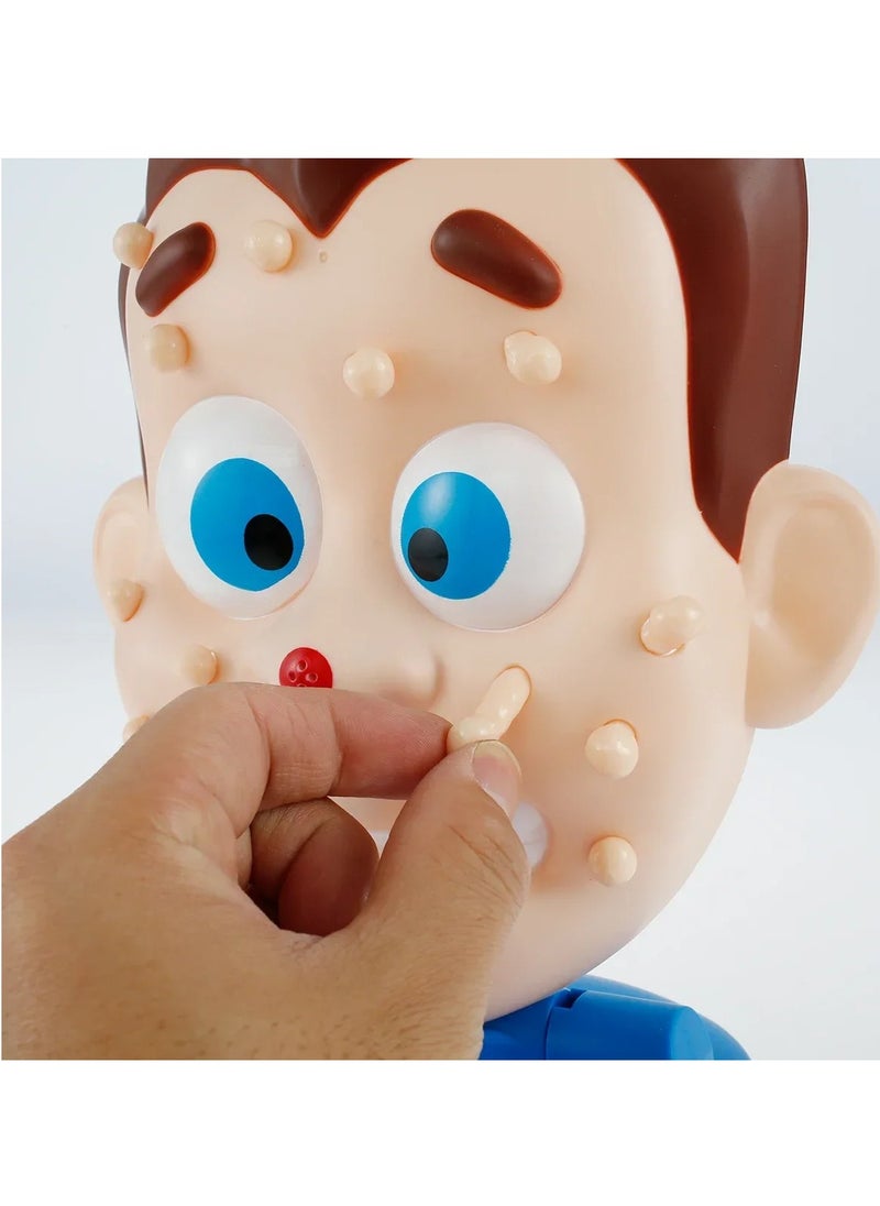 Novelty Funny Board Game Toys Simulate Face Squeeze Acne Water Spray Popping Pimple Party Table Game Interactive Prop Toys