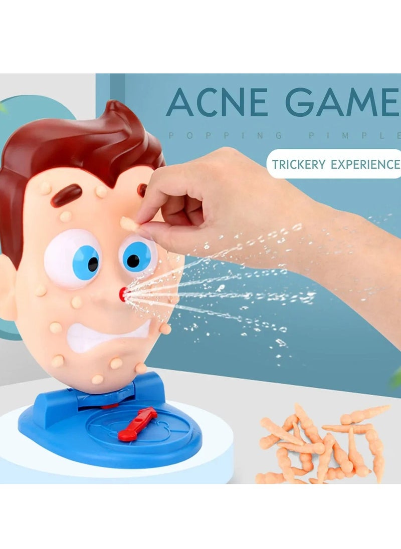 Novelty Funny Board Game Toys Simulate Face Squeeze Acne Water Spray Popping Pimple Party Table Game Interactive Prop Toys