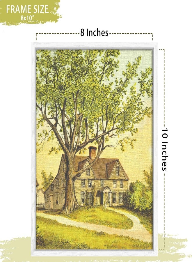 Abtgt 8x10 Canvas Floating Frame with 0.9" Deep, White Floater Frame for Canvas Paintings with Adhesive, Vertical or Horizontal Wall Art frame for Prints Oil Painting Diamond Decor, 1 Pack. - Image 5