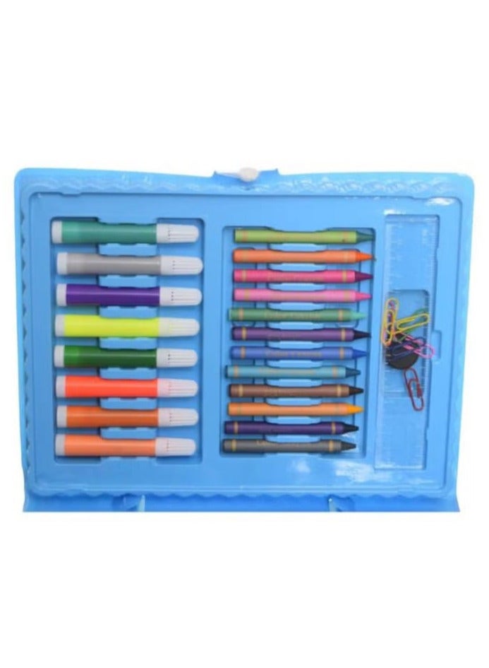 حقيبة أدوات ومستلزمات التلوين المتنوعة من ليون ديزاين 86 قطعة - متعددة الألوان