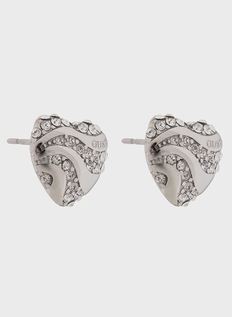 جس 13Mm Heart Waves Studs